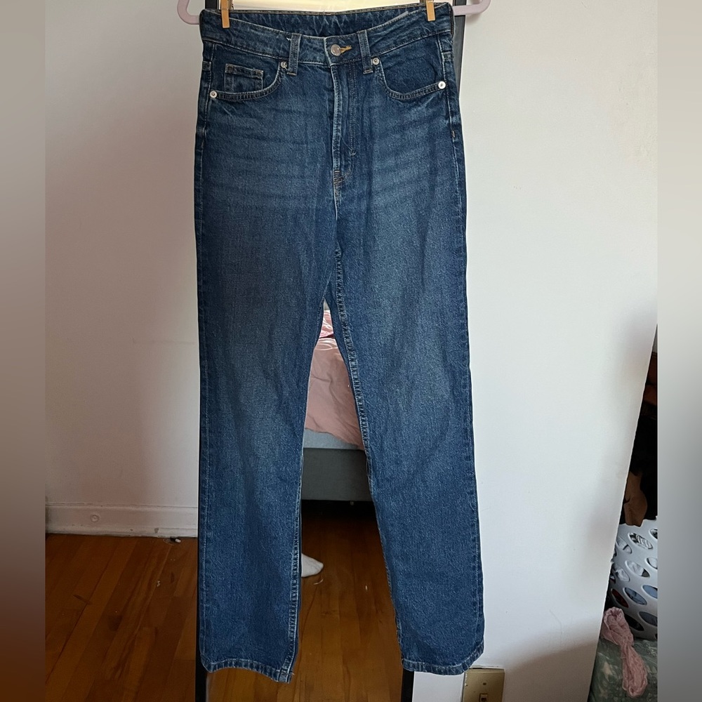 Straight leg jeans